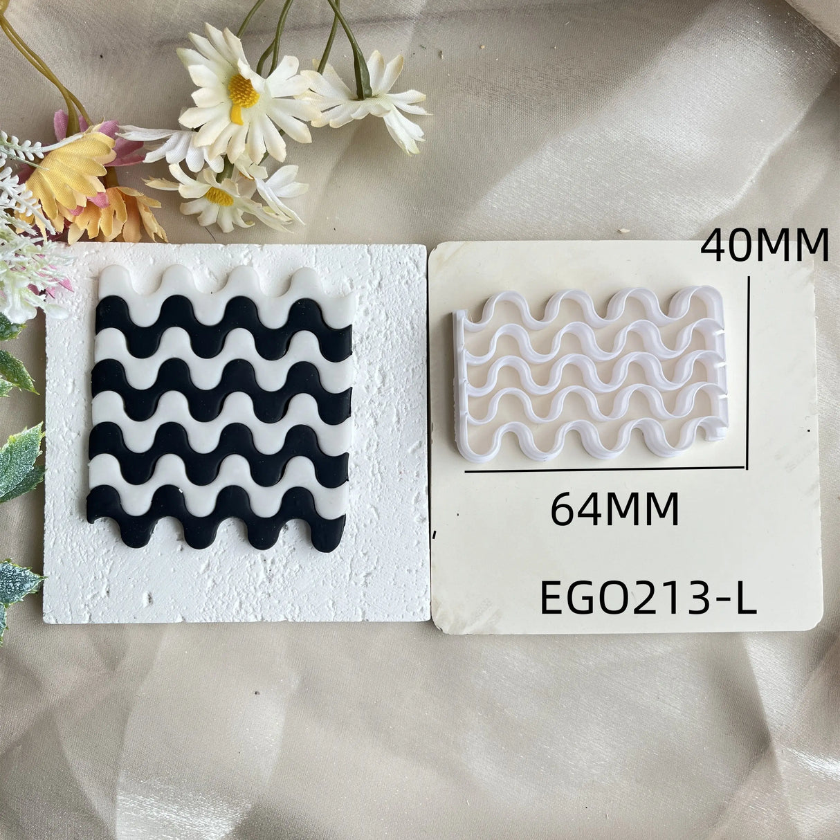 Checkerboard Polymer Clay Molds Clay Strip Cutter DIY Ceramics Earrings Jewelry Pressed Lines Pottery Tools