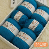 Top Quality Wool Blended Crochet Yarn Knitting Sweater Scarf Woollen Thread Thick Yarn 4ply 3pcs*100g=300grams Free shipping