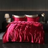 Luxury Gold Mulberry Silk Bedding Set Comforter Quilt Cover Flat Sheet Pillowcase Double Ru Europe Queen Bed Linen Duvet Covers