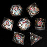 Mini Planet New Design Liquid Core Dice Set DND Handmade Polyhedral Resin Dice with Sharp Edges RPG Dice D&D Board Games