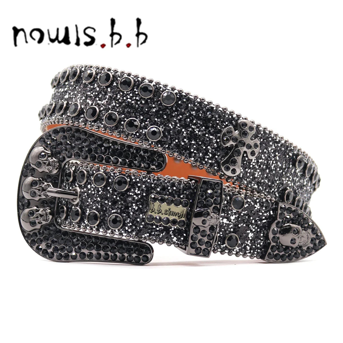 NOWISBB Y2K Rhinestones Belts Quality Western Cowgirl Cowboy Diamond Bling Cinturones Para Hombre Luxury Designer Brand Goth