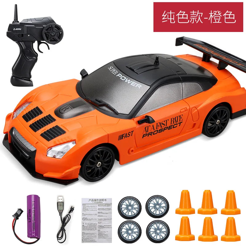 2.4G Drift Rc Car 4WD RC Drift Car Toy Remote Control GTR Model AE86 Vehicle Car RC Racing Car Toy for Children Christmas Gifts