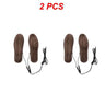 1/2PCS Heated Insoles Winter Shoe Inserts USB Charged Electric Insoles For Shoes Boot Keep Warm With Fur Foot Pads Shoes Insole