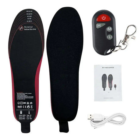 USB Heated Shoe Insoles Electric Insoles Foot Warming Pad Orthopedic Insoles Mat Winter Outdoor Sports Heating Insoles Unisex