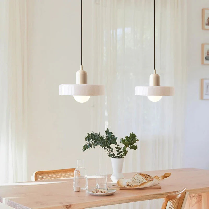 Nordic Glass Pendant Light Candy Color Single Head Lamp For Living Room Bedroom Study Dining Room Bar Indoor Decorative Fixtures