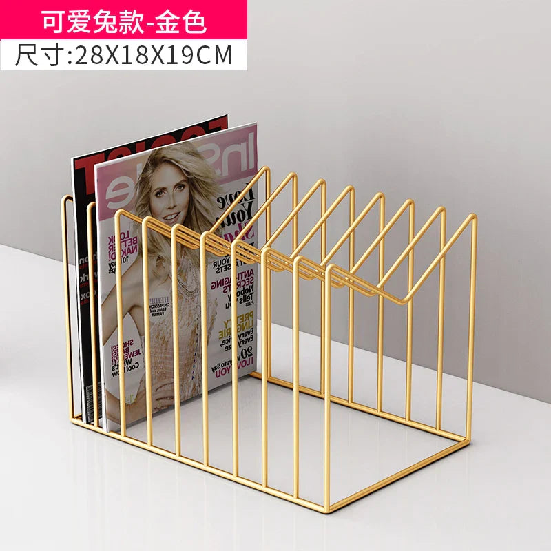 Metal Bookends Magazine Racks Sideboards Display Organizer Bedroom Filing Bookcase Modern Mobile Estanteria Modular Furniture