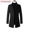 2023 New Autumn and Winter High-end Brand Fashion Boutique Warm Men's Pure Color Casual Business Woolen Woolen Coat Windbreaker