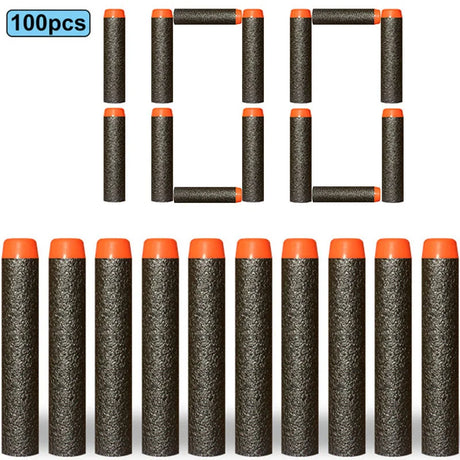 7.2cm 50/100pcs For Nerf Soft Bullets Darts Round Head Refill Sponge Darts Kids Toy Gun Bullets For NERF N-Strike Blasters