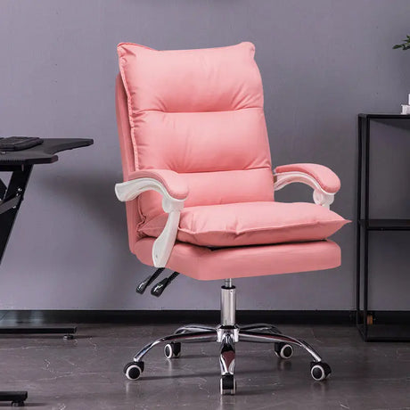 Gaming Chair Comfortable Soft Sofa Chair Bedroom Gamer Live Computer Chair Student Leather Office Chair Pink Ergonomic Chair