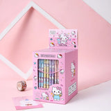 12-24 Sanrio erasable neutral pens hellokitty melody kuromi cinnamoroll cartoon ballpoint pen school supplies stationery wholesa