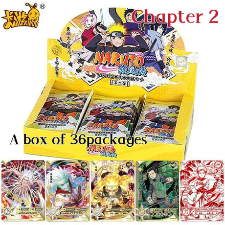 Original Naruto Collection Cards Full Set Booster Box Kayou Uzumaki Uchiha Playing Game Cartas Christmas Gift