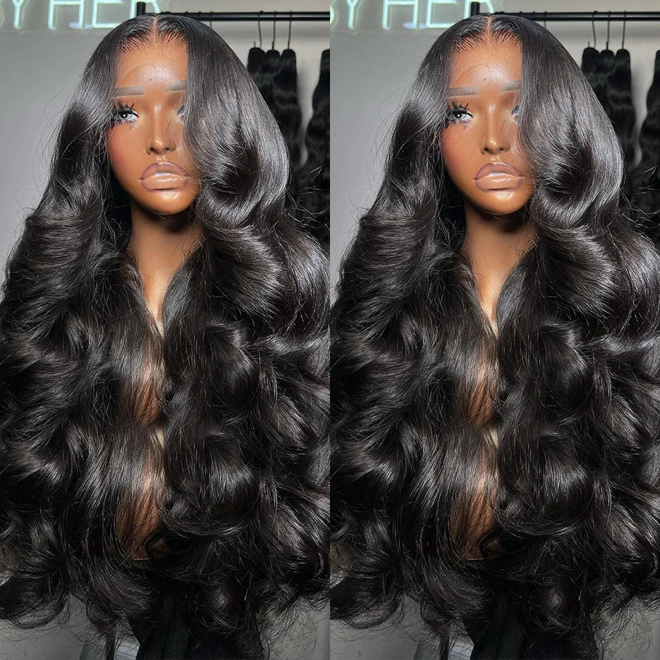 HD Transparent 13x6 Body Wave Lace Front Human Hair Wigs Brazilian 30 32 inch Wear Glueless Wig 13x4 Lace Frontal Wigs For Women