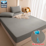 100% Waterproof Mattress Covers Protector Adjustable Non-slip Bed Fitted Sheet with Elastic Bands for Queen King 90/180/160x200