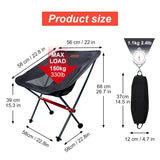 PACOONE Outdoor Portable Camping Chair Oxford Cloth Folding Lengthen Seat for Fishing BBQ Picnic Beach Ultralight Chairs New