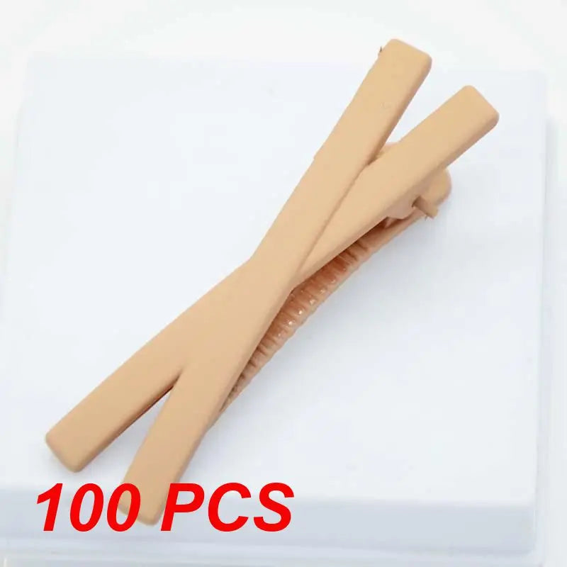 1~100PCS Matte Stylish And Eye-catching Matte Hair Clip For Curly Hair Popular Hair Clip Best-selling Hairpin Candy Color