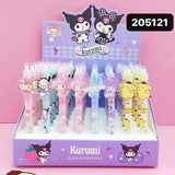 New 48pcs Gel Pen Sanrio Boxed Cartoon Cinnamoroll Pochacco Cute Student Write Press Patch Pens 0.5 Writing Smooth Children Gift