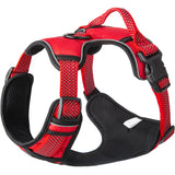 Dog Harness, No Pull Pet Vest Harness with 2 Leash Clip, Reflective Adjustable Soft Padded Sturdy Handle Easy Control for Dogs