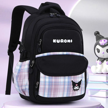 Sanrioed Hello kitty Schoolbag Cartoon Strawberry Kitty Cat Bags Burden Alleviation Protect Spine Waterproof Anti Lost Backpack