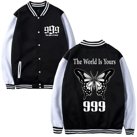 Juice WRLD Print Men Women Hip Hop Jacket Coat Sweatshirts Hoodie Baseball Uniform Streetwear Boys Girls Cardigan Tops Clothes