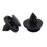 30pcs Diameter 7mm Black Plastic Auto Fasteners Rivets Clips Vehicle Car Bumper Door Panel Fender Liner Clips Retainer Clips