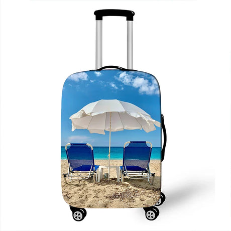 New Holiday style Print Luggage Cover for Travel Suitcase Protector Fits 18 ~32 Inch Zipper Elastic Suitcase cover