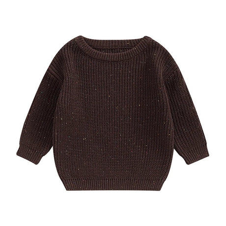 Autumn Winter New Toddler Boys Girls Solid Long Sleeve Sweaters Coat Children Sweaters Kids Knitting Pullovers Tops