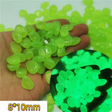 1000/500Pcs Garden Decoration Outdoor Luminous Stones Glow In The Dark Pebbles Aquarium Fish Tank Yard Decor Crystals Rocks Bulk