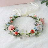 Boho Style Flower Headbands for Women Girls Floral Garland Wreath Tiaras Wedding Crown Hair Accessories Headpieces Jewelry Gifts