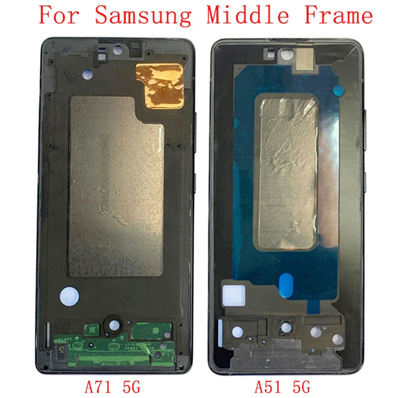 Middle Frame LCD Bezel Plate Panel Chassis Housing For Samsung A71 5G A716 A51 5G A516 Phone Metal Middle Frame Repair Parts