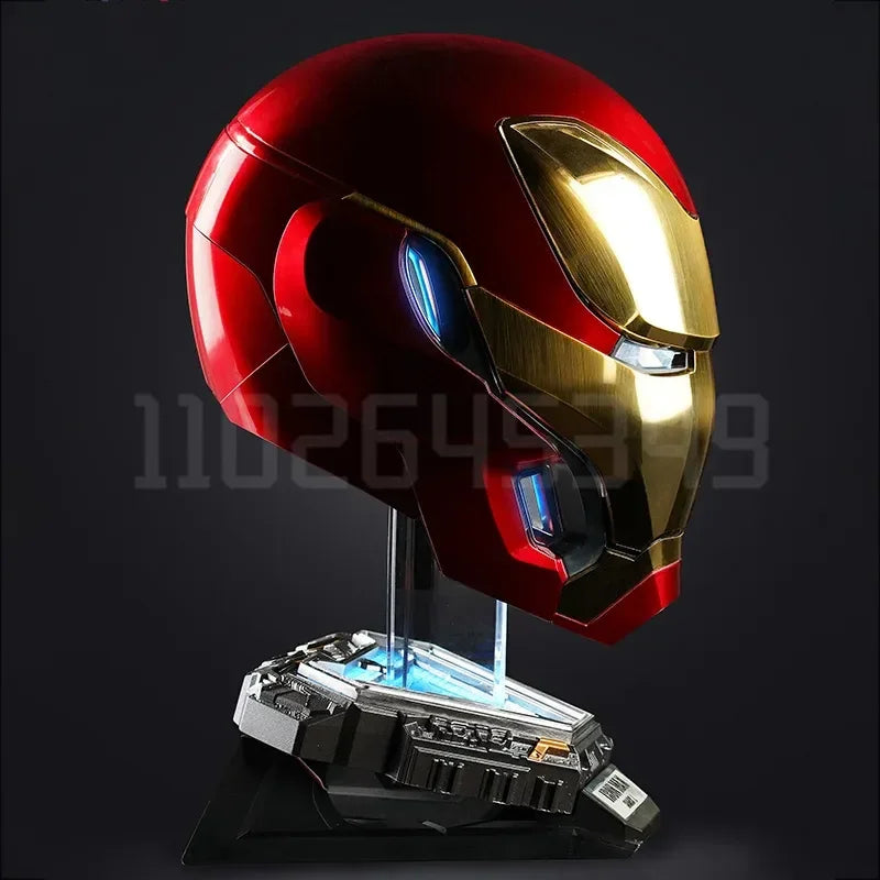 2024 New 1:1 Iron Man Mk50 Figures Wearable Voice-activated Deformation Helmet Around Marvel Animation Derivatives Model Toy