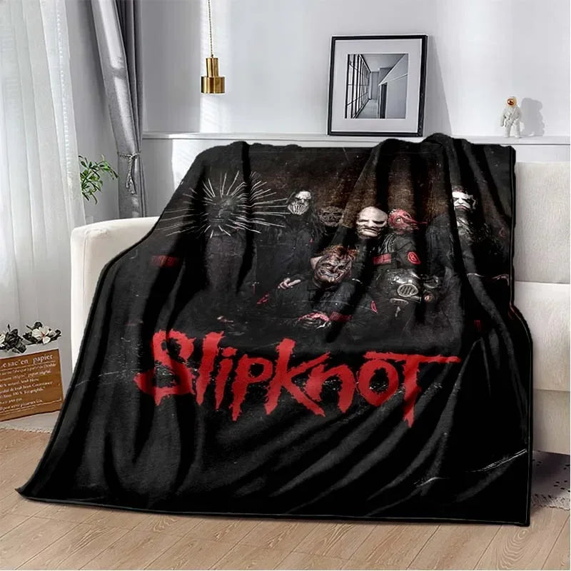 3D S-SLIPKNOT Band Printed Blanket  Fashion Soft Cozy Living room Bedroom Sofa Bed Travel Blanket Child Birthday Gift