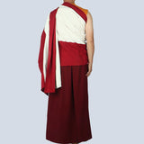 Lamaism Costume Tibetan Buddhism Costume Lama Monk Clothes Guru Clothes Red White Robe Lama Clothing Tibetan Monk Clothing 2023