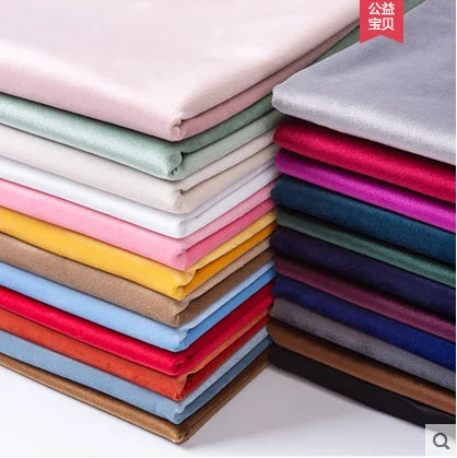 50x155cm Velvet Fabric Thicken Flannel Plush Sofa Fabric Pillow Tablecloth Curtain Gold Velvet DIY Apparel Sewing Fabric 350 G/m