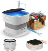 Foldable Washing Machine - Portable Washing Machine for Baby/Girl Clothes/Socks/Underwear - Collapsible Mini Washer Machine