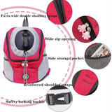 Dog Carrier Backpack Pet Dog Carrier Front Pack Breathable Head Out Travel Bag for Traveling Hiking Camping for Small Medium Dog