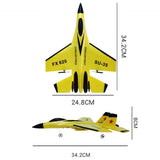 RC Plane SU-35 With LED Lights Remote Control Flying Model Glider Aircraft 2.4G Fighter Hobby Airplane EPP Foam Toys Kids Gift