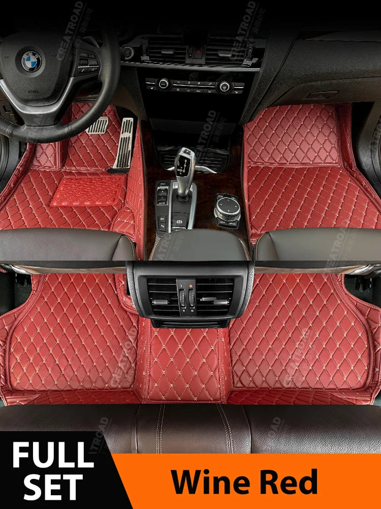 Car Floor Mats For Volkswagen VW Tiguan 2007-2022 MK1 MK2 2.0TSI  280TSI  330TSI 380TSI Custom Auto Carpet interior accessories