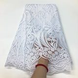 African Lace Fabric 2024  High Quality Lace Hot Sale Embroidery French Tulle Lace Fabric Nigerian Lace Fabric For Wedding Dress