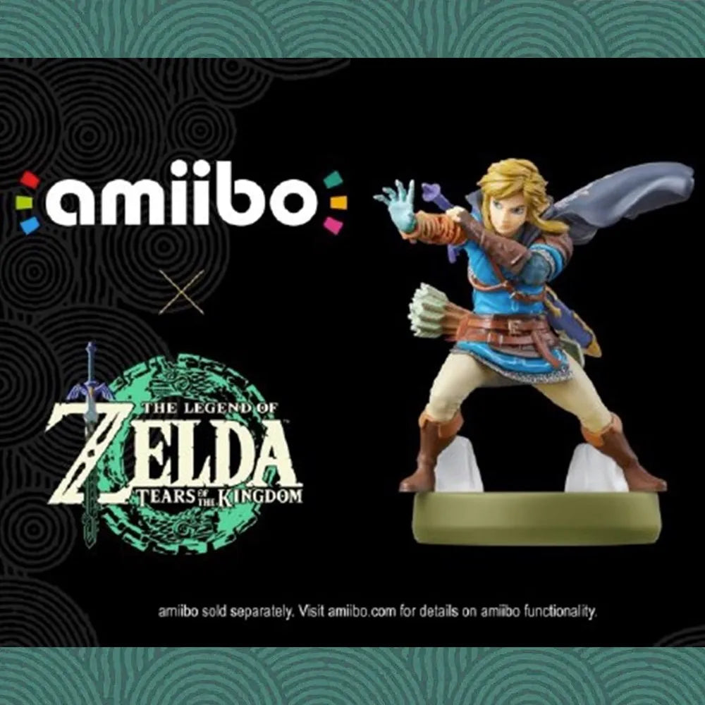 Original The Legend Of Zelda Tears Of The Kingdom Amiibo 8cm Link Anime Figure TotK Action Figurine Statue Model Toys Dolls Gift