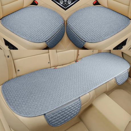 Universal Anti-slip Car Seat Cover Auto Seat Front Seat Protector Cushion Linen Fabric Car Interior Accessories Vehicle Supplies