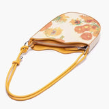 Flower Printing Women's Shoulder Bag Designer Novelity Gothic Wand Handbags Mini Cute Lipstick Purse Yellow Strap Spring 2023