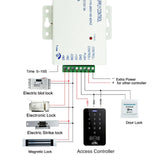 Electric Drop Bolt Lock Fail Safe Fail Secure Mode DC12V with Adjustable Time Delay for Access Control Electronic Mortise Locks