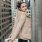 Winter Jackets For Women 2023 New Fashion Fake Two Pieces Short Parkas Korean Style Winter Women's Cold Coat Hooded