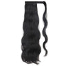 Synthetic Ponytail Hair Extension Natural Hairpiece Clip In Wrap Around Pony Heat Resistant Black Burgundy Hairstyle