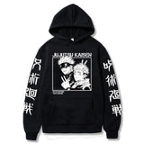 Anime Jujutsu Kaisen Hoodies Men Satoru Gojo Print Sweatshirt Autumn Winter Harajuku Hoody Hooded Streetwear Plus Size Hoodie