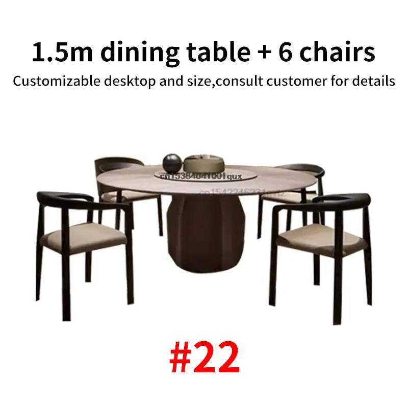 24 Dining Room Table Set Luxury Kitchen Furniture Modern Minimalist Dining Table With 6 Seats Customize Desktop Table And Chairs