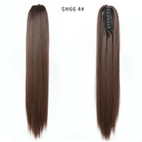 Synthetic Long Wavy Claw Clip On Ponytail Drawstring Hairpiece Wave Curly Black Brown Blonde Ombre Fake Hair for Women