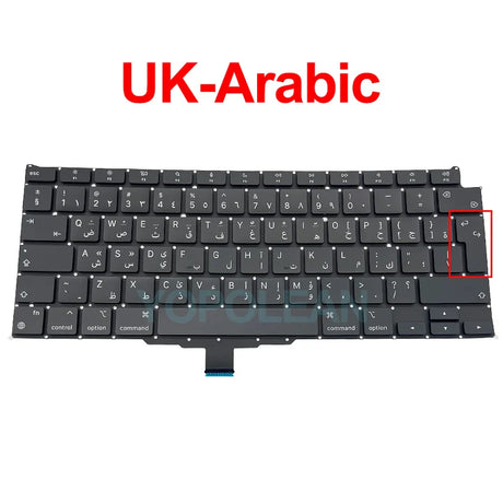 New Laptop A2337 Keyboard For Macbook Air 13" M1 A2337 Keyboard Replacement US UK FR SP IT DE RU AE Layout 2020 Year