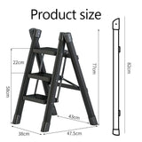 Multifunctional Folding Ladder Foldable House Ladder Protable Ladder Stable Structure Step Stool Storage Shelf For Home