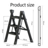 Multifunctional Folding Ladder Foldable House Ladder Protable Ladder Stable Structure Step Stool Storage Shelf For Home